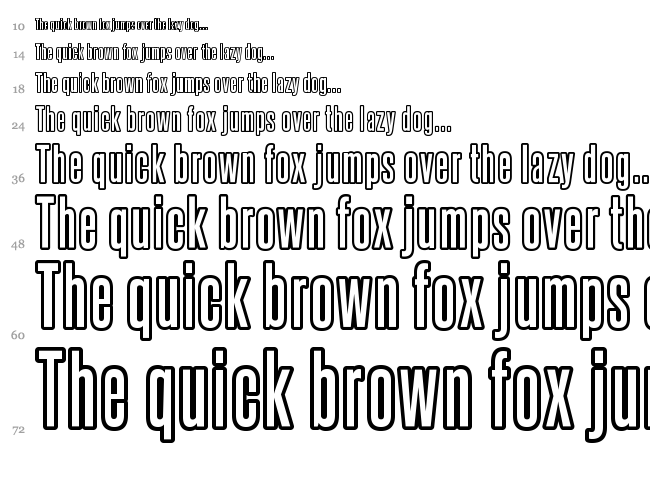 Steelfish font waterfall